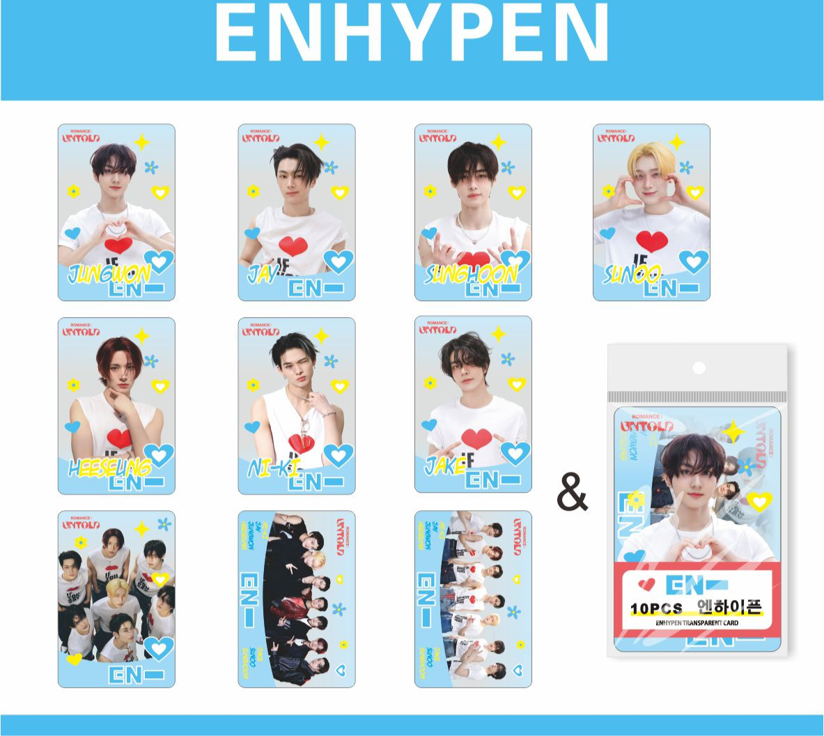 Photocards PVC Enhypen