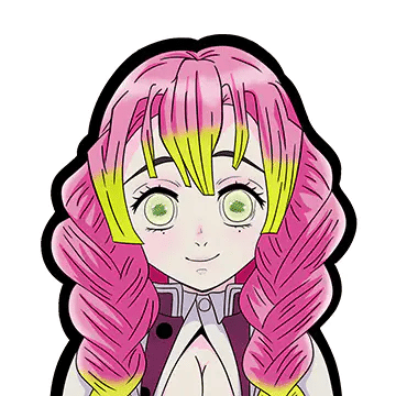 Stickers 3D Demon Slayer - Mitsuri Phone case