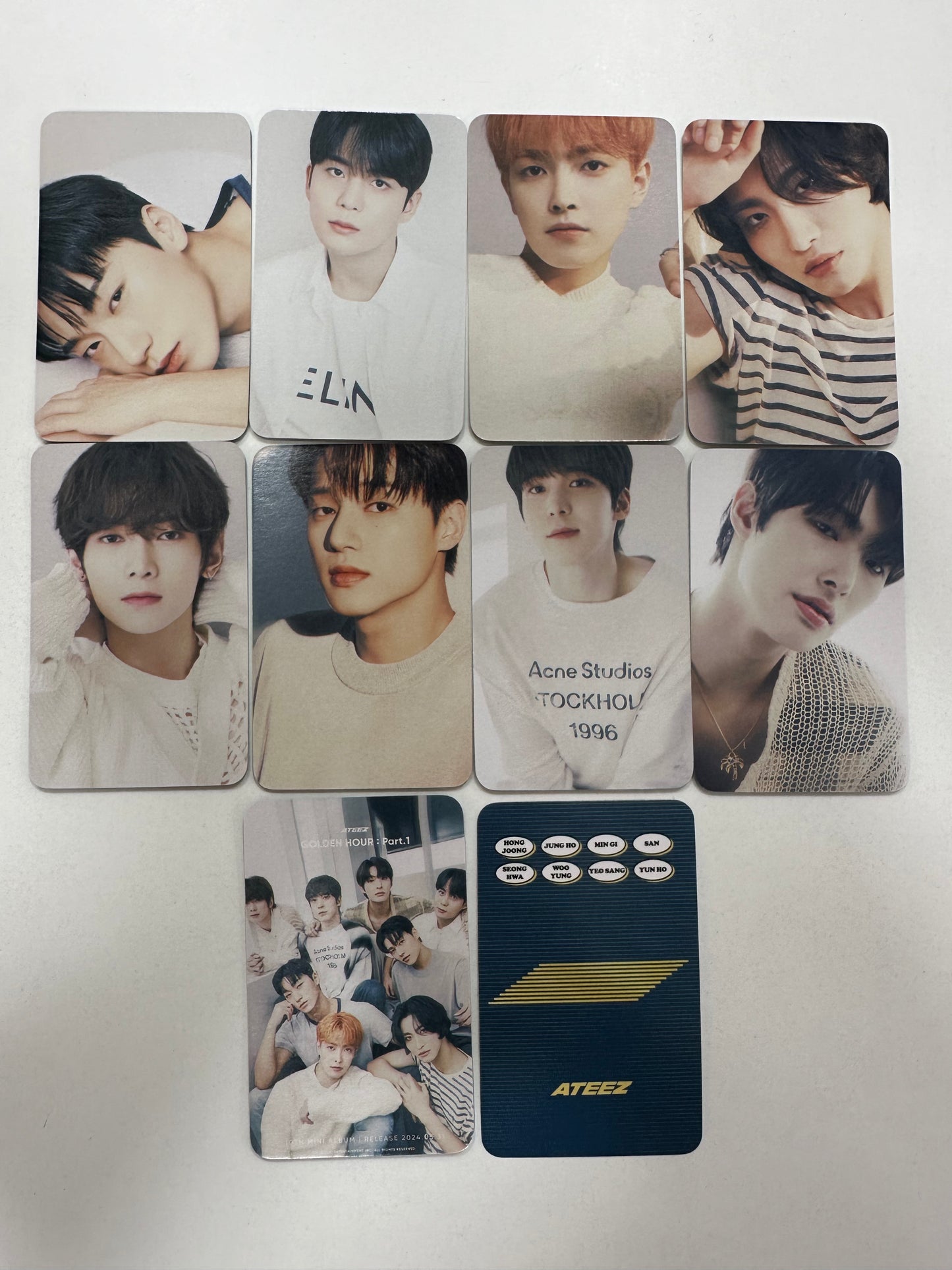 Photocards Ateez Double side