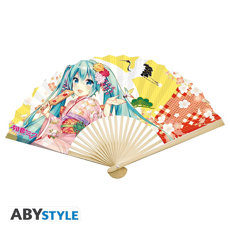 HATSUNE MIKU - Eventail "Hatsune Miku & Jumeaux Kimono"