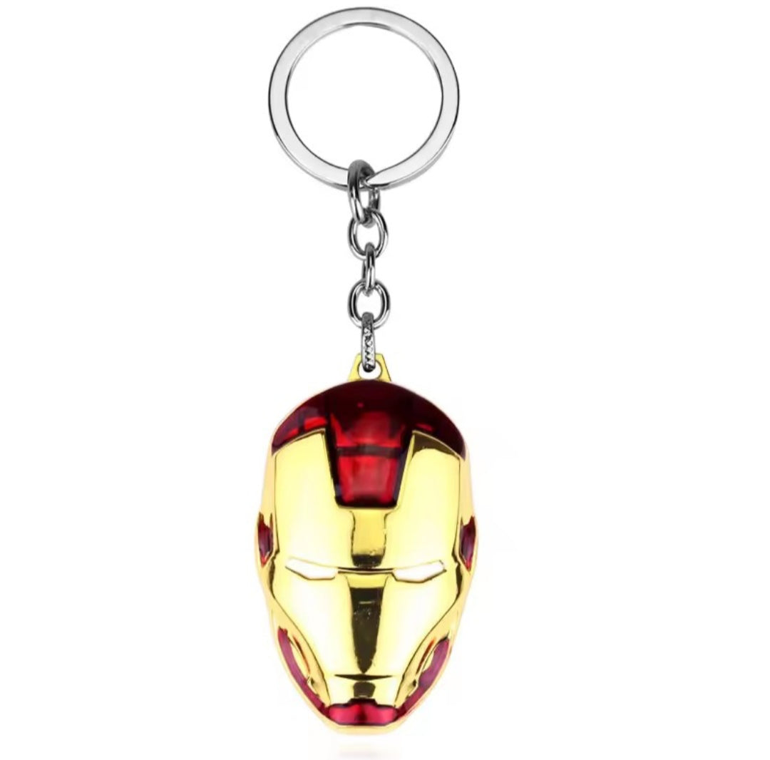 Porte clé Metal Iron Man Gold