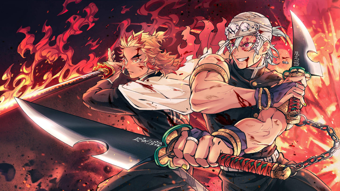 Poster Demon Slayer -tengen & rengoku-