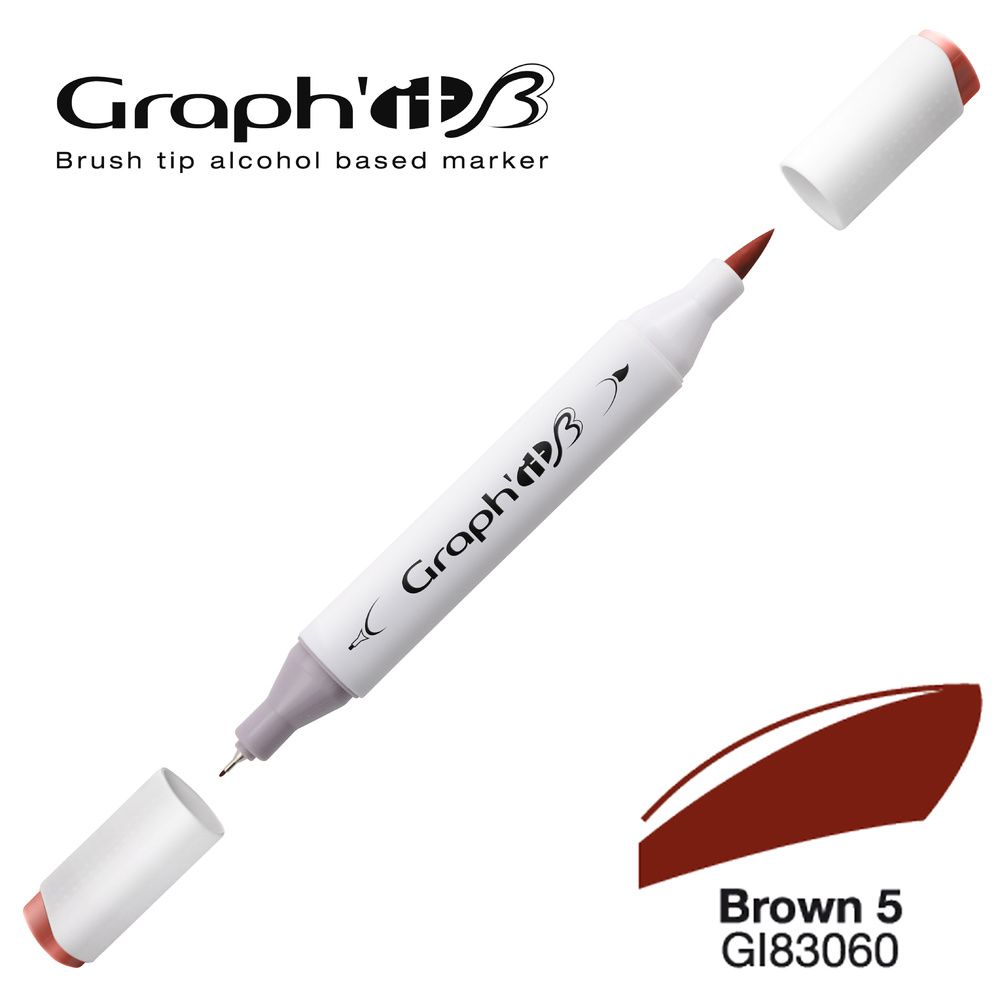 RAPH'IT Marqueur Brush 3060 - Basic Brown 5