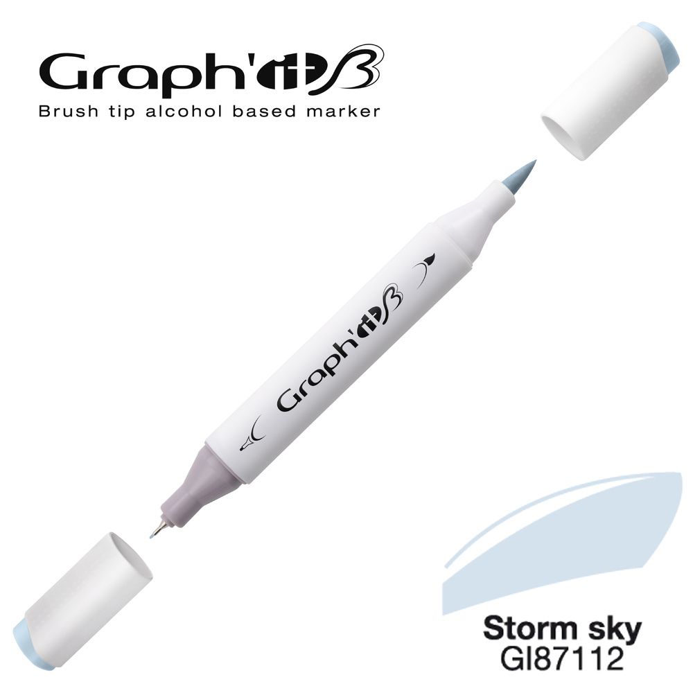 MARQUEUR BRUSH ALCOOL GRAPH'IT- STORM SKY 7112