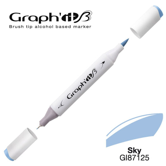 MARQUEUR BRUSH ALCOOL GRAPH'IT- SKY 7125