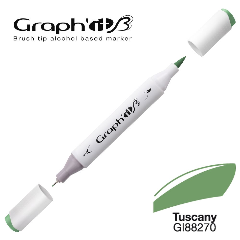 MARQUEUR BRUSH GRAPH'IT ALCOOL- TUSCANY 8270