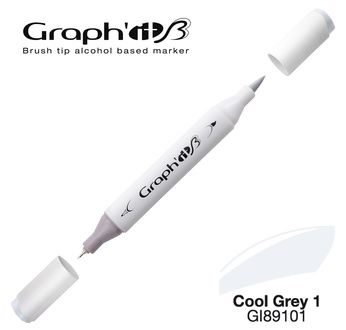 MARQUEUR BRUSH GRAPH'IT ALCOOL- COOL GREY 1 9101