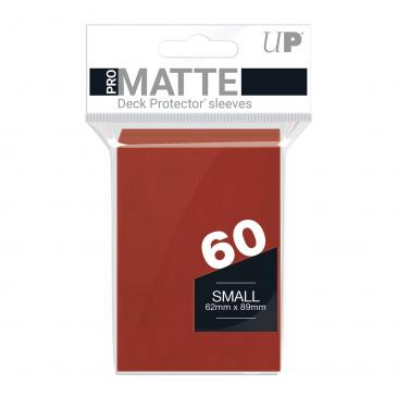 PRO-Matte 60ct Small Deck Protector® sleeves: Red