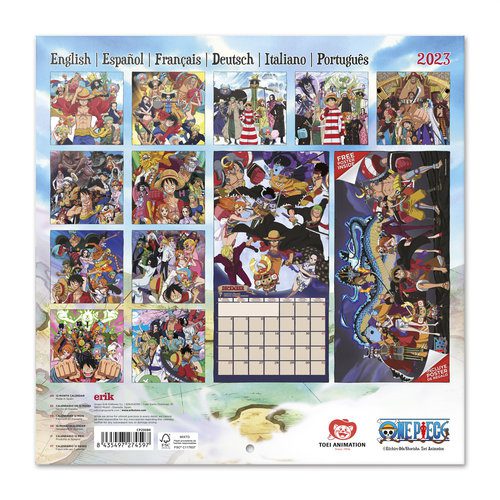 Calendrier mural 2023 One Piece