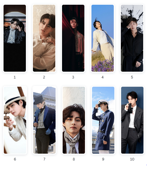 marque pages bts