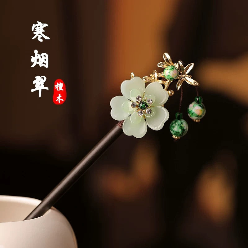 Hair pins Chinese Flowers