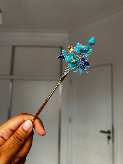 Hair pins Porcelain Garden Collection