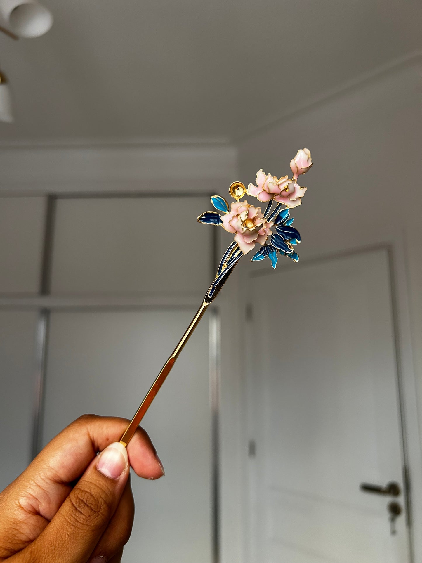 Hair pins Porcelain Garden Collection