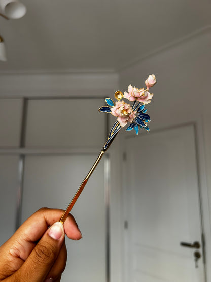 Hair pins Porcelain Garden Collection