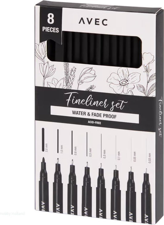 Avec - Fineliner set - Noir-