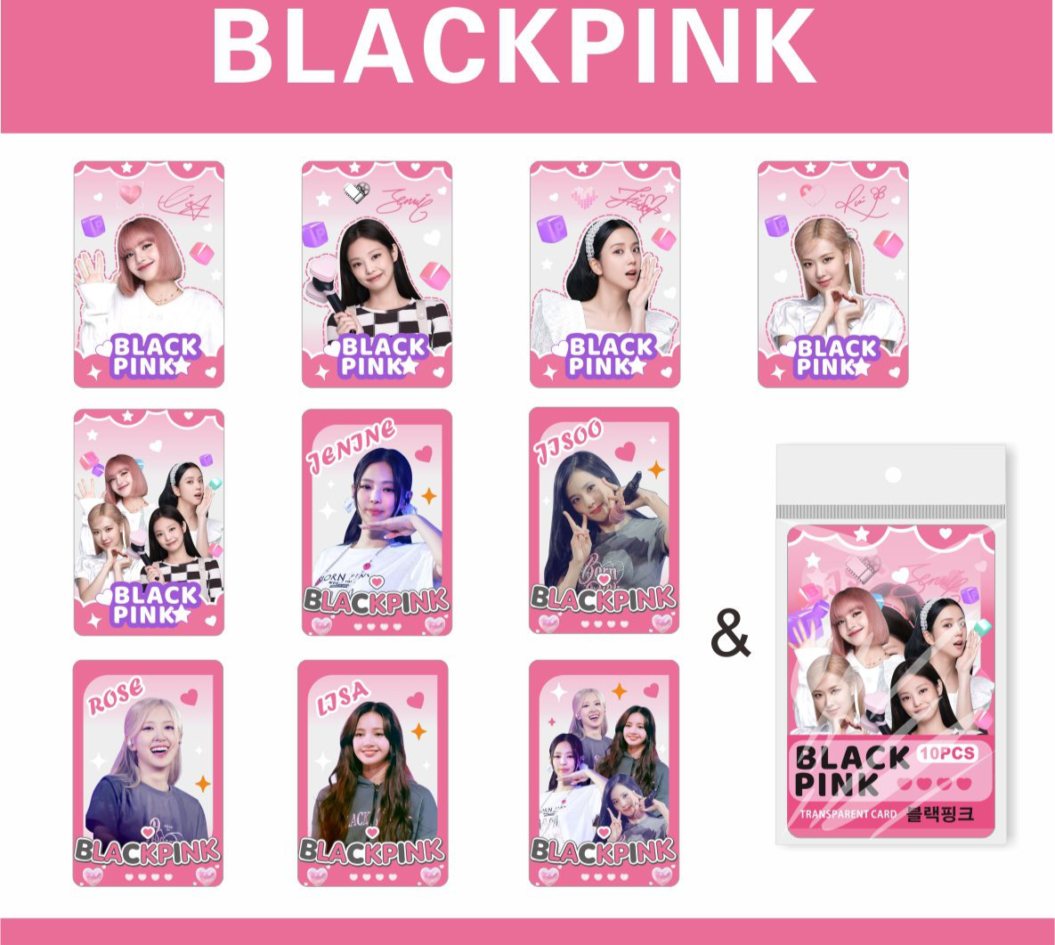 Photocards PVC Black Pink