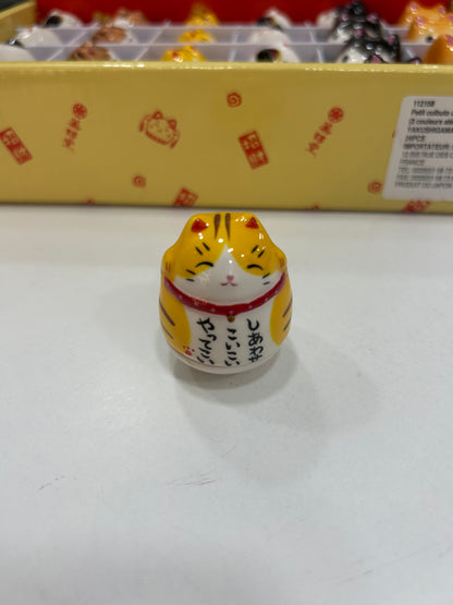 Roly-Poly Chat Porte Bonheur et Chien Shiba