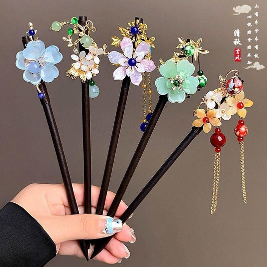 Hair pins Chinese Flowers
