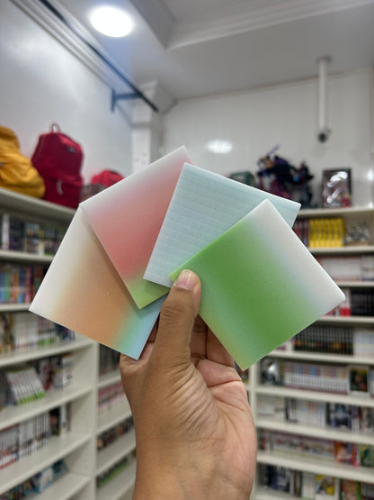 Sticky Notes Glittered and Transparent