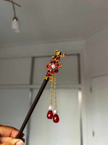 Hair pins Crimson Dynasty Collection