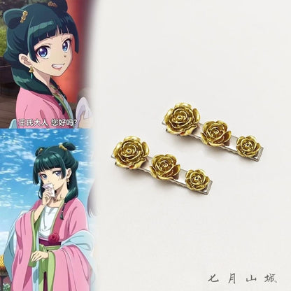Chaîne + boucles + Gift Les carnets de l’Apothicaire - Maomao