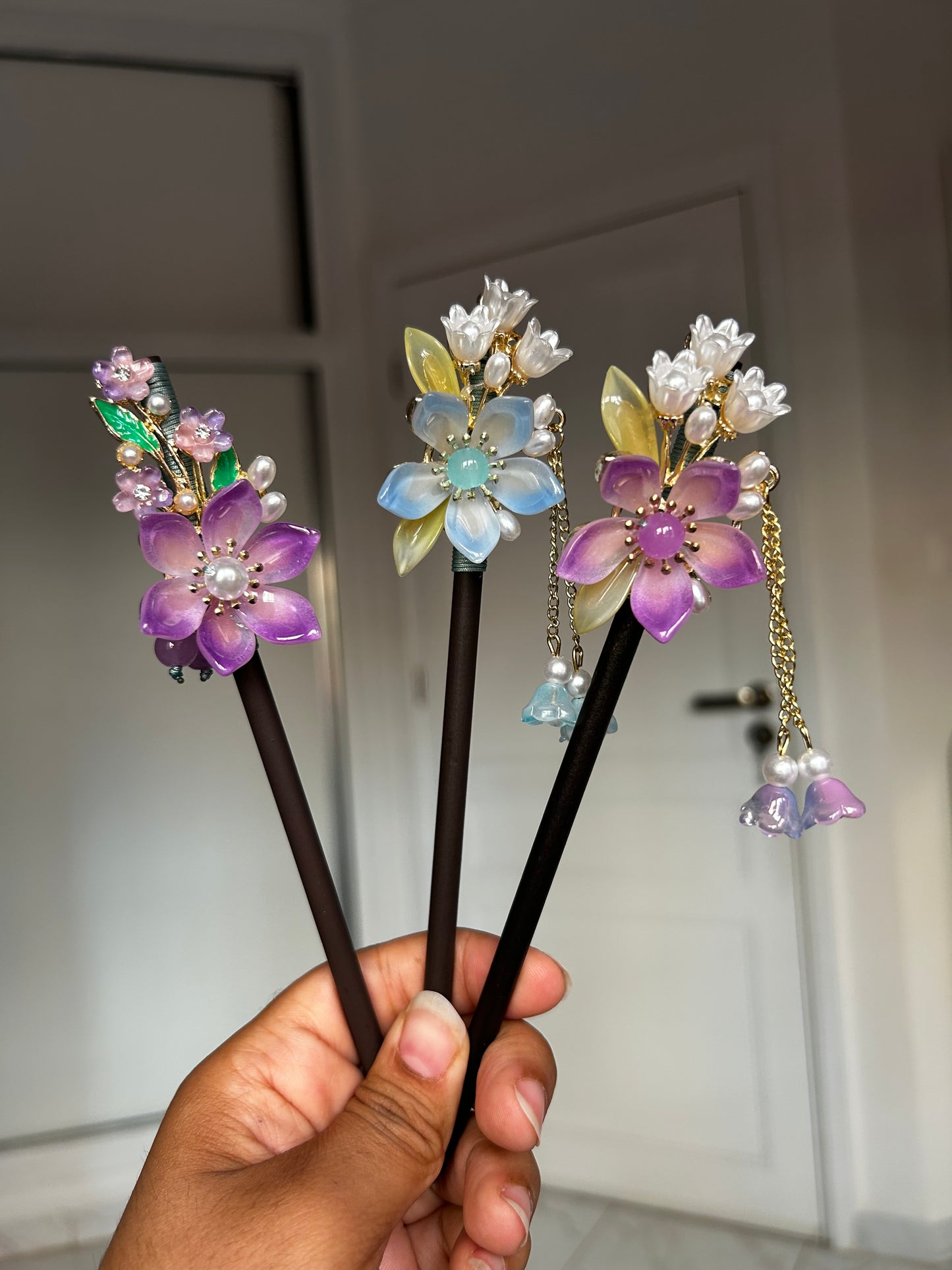 Hair pins Flower