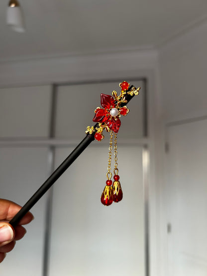 Hair pins Crimson Dynasty Collection
