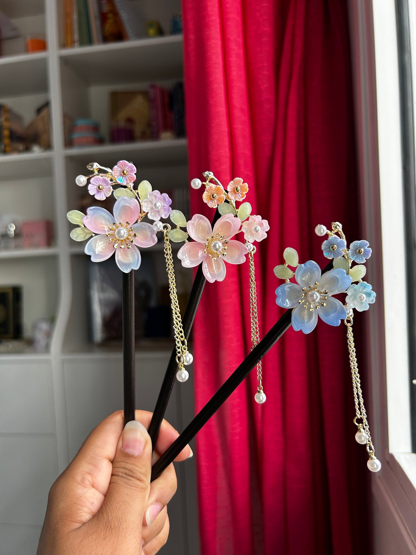 Hair pins Sakura Flower