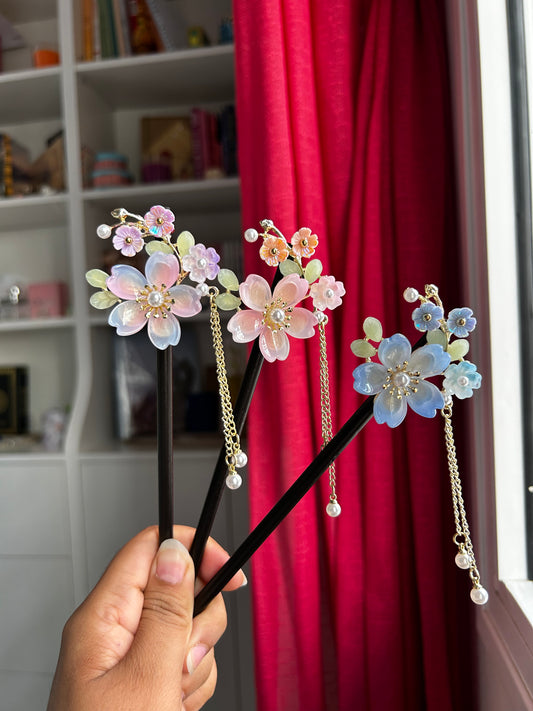 Hair pins Sakura Flower