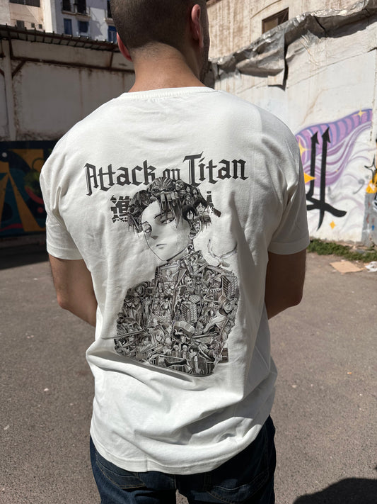 T-shirt attaque des titans Levi