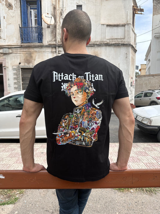 T-shirt attaque des titans levi