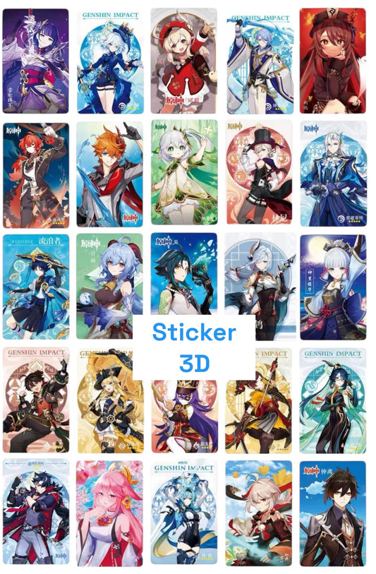 Stickers 3D Genshin Impact