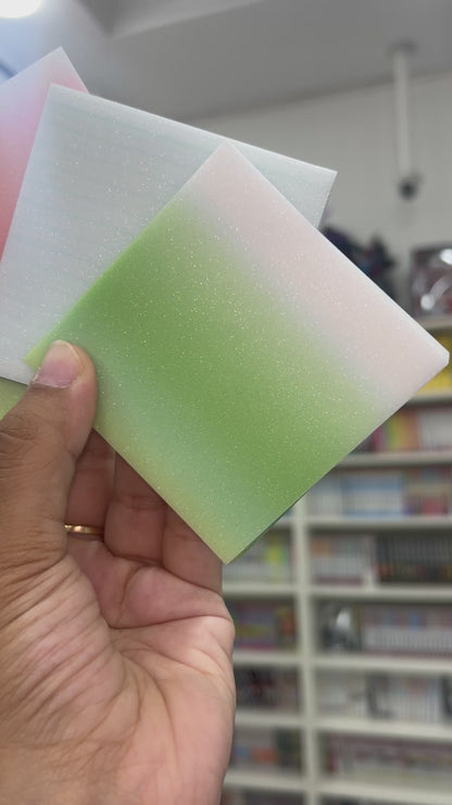 Sticky Notes Glittered and Transparent