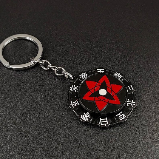 Porte Cle Metal Naruto - Sharingan Sasuke