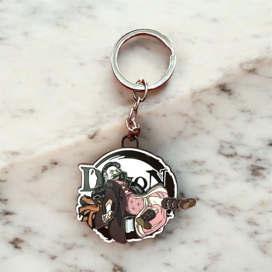 Porte Cle Metal Demon Slayer - Nezuko