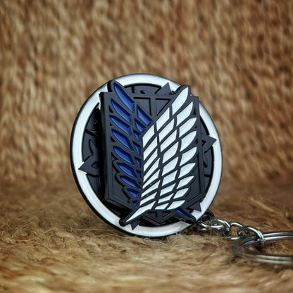 Porte Cle Metal attaque des titan- logo