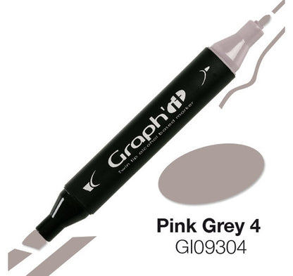 MARQUEUR GRAPH'IT- pink grey 4 9304