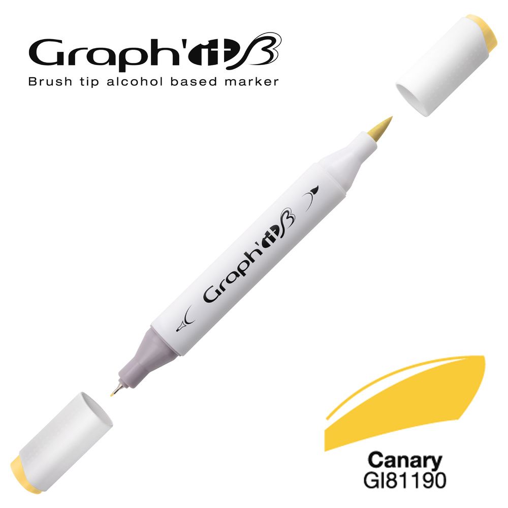 MARQUEUR BRUSH GRAPH'IT ALCOOL- CANARY 1190