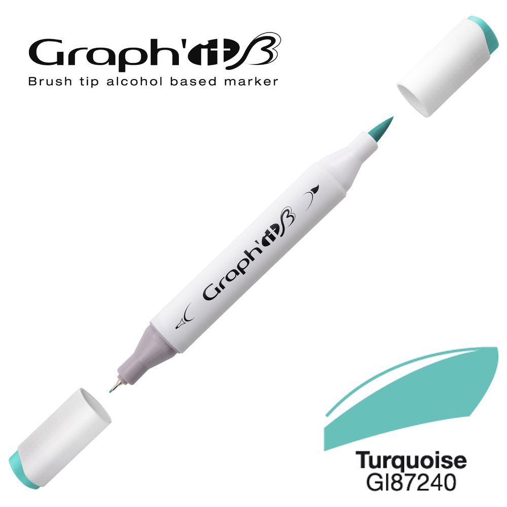 GRAPH'IT Marqueur Brush 7240 - Turquoise