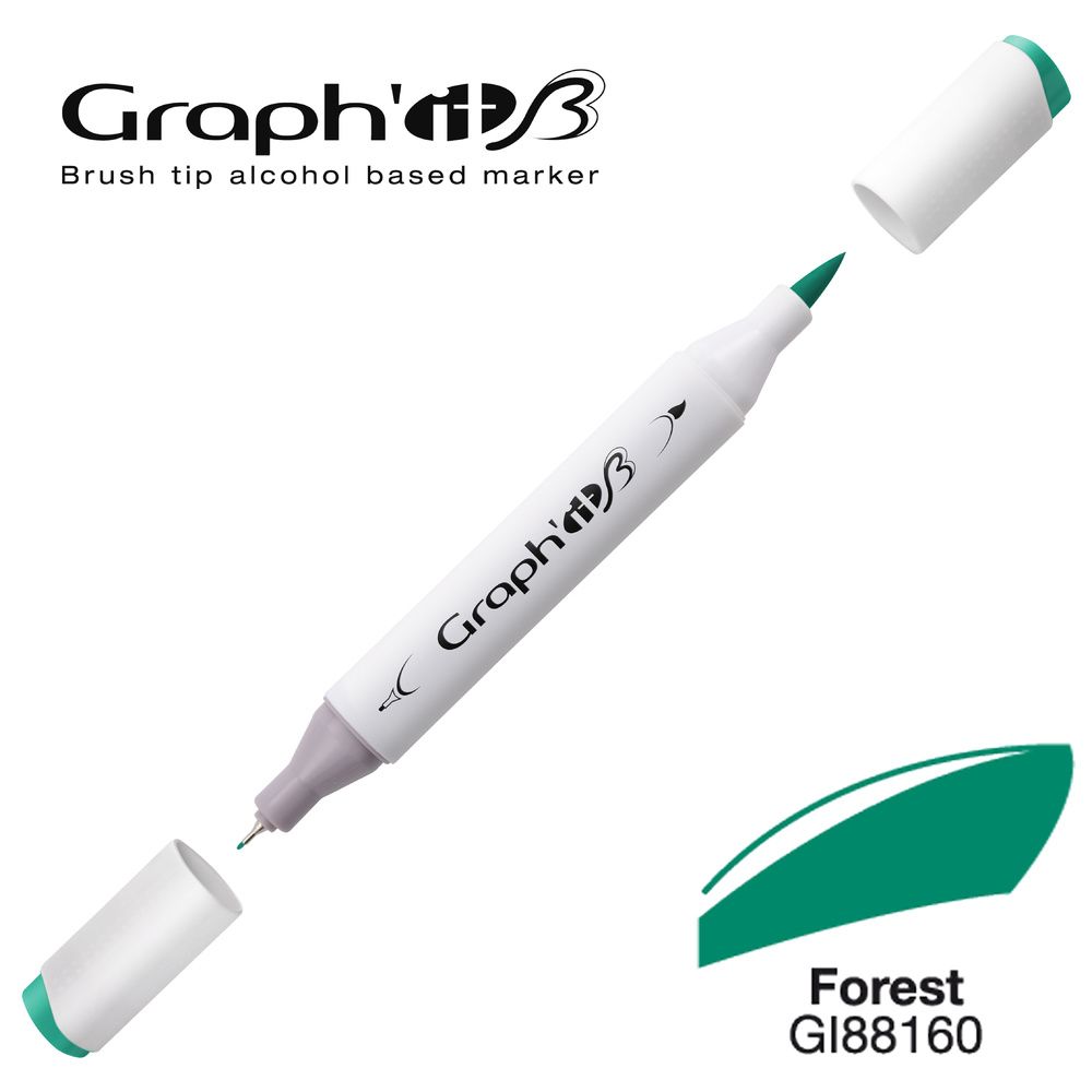 MARQUEUR BRUSH ALCOOL GRAPH'IT- FOREST 8160