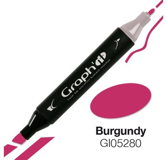 MARQUEUR GRAPH'IT- Burgundy 5280