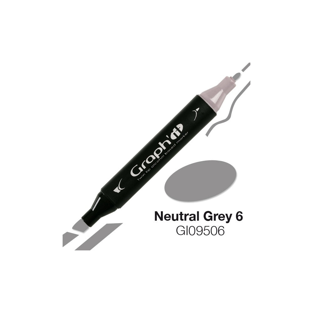 GRAPH'IT Marqueur à alcool 9506 - Neutral Grey 6