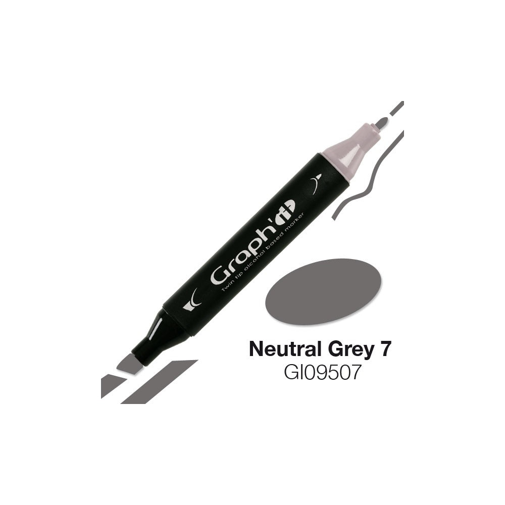 GRAPH'IT Marqueur à alcool 9507 - Neutral Grey 7