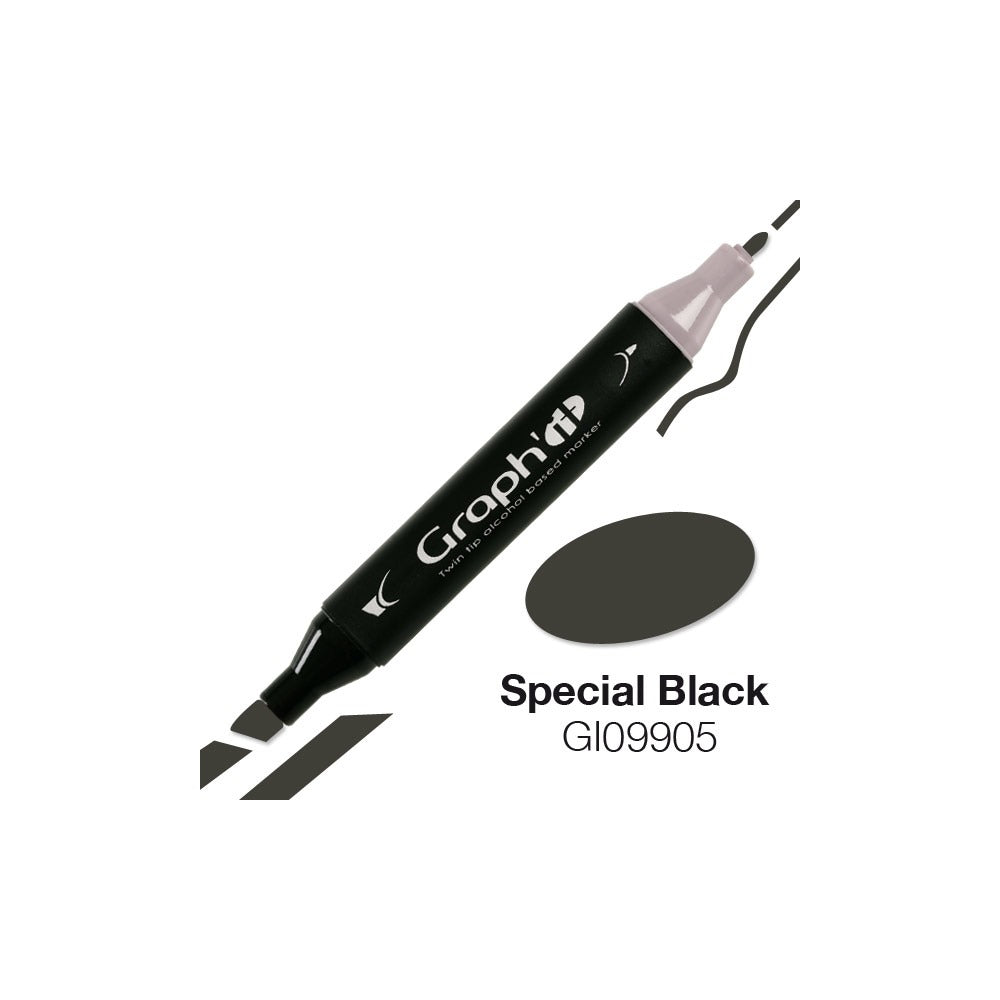 GRAPH'IT Marqueur à alcool 9905 - Special Black
