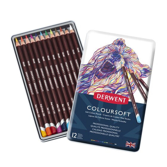 Derwent Coloursoft - Set de 12 Crayons de Couleurs