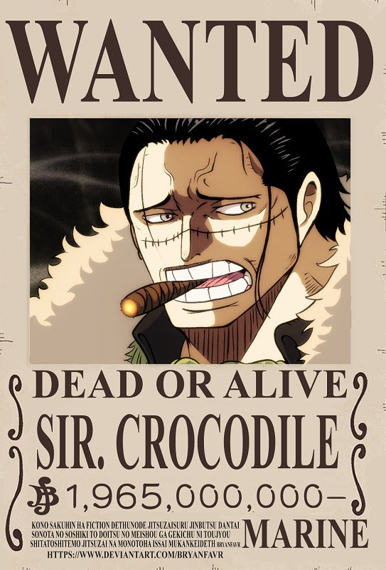 Mini Poster One Piece - Sir Crocodile
