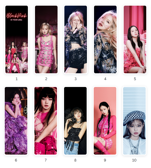 marque pages blackpink