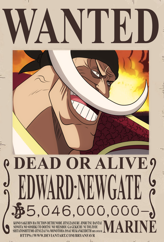 Poster One Piece - BARBE BLANCHE