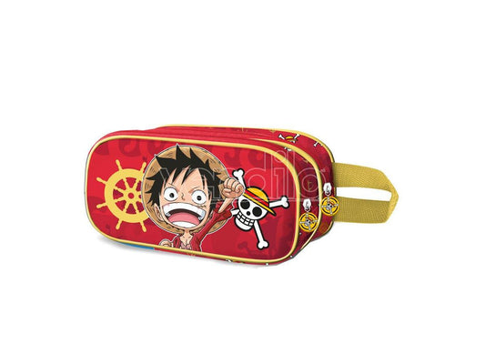 One piece Luffy 3D double pencil case